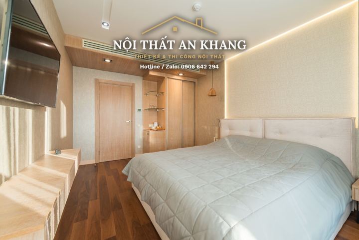 Phòng ngủ căn hộ cao cấp view kính – góc 7