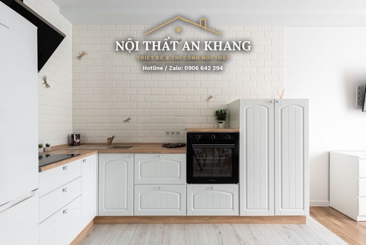 Căn hộ studio Japandi – vách lam gỗ sồi ngăn phòng ngủ – góc 9