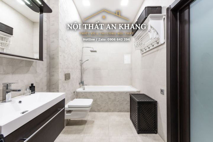 Căn hộ bếp vân gỗ xám (nguyên căn) – góc 9