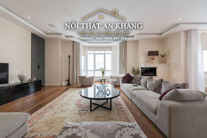 Phòng khách căn hộ hiện đại – góc 2