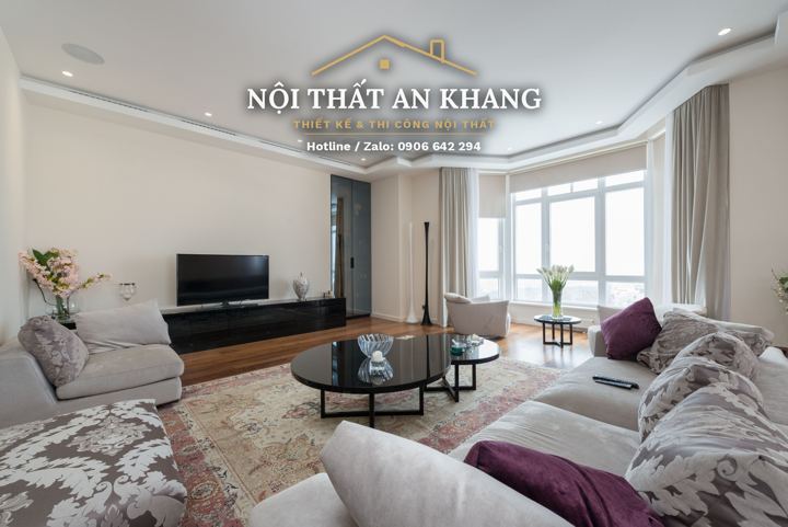 Phòng khách căn hộ hiện đại – góc 3
