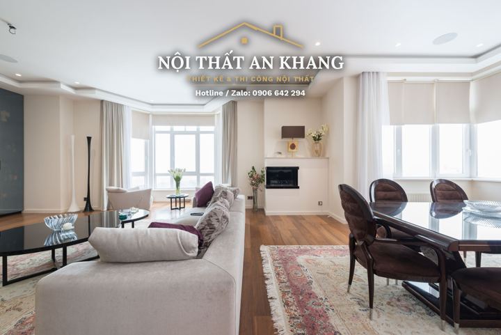 Phòng khách căn hộ hiện đại – góc 4