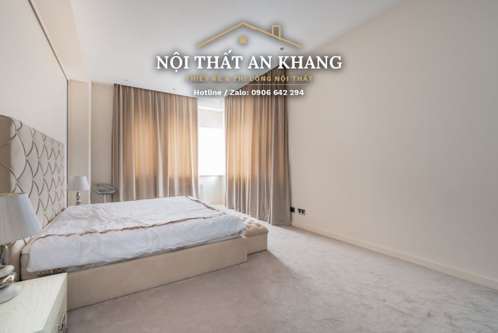 Phòng ngủ master tông kem – góc 4