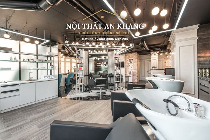 Salon làm đẹp – khu gội đầu – mẫu thiết kế nội thất spa & salon