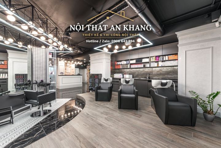 Salon làm đẹp – sảnh lễ tân & khu làm tóc – góc 4