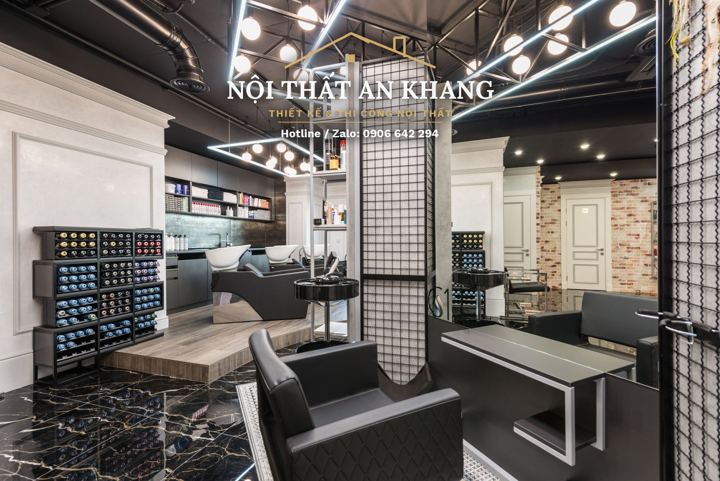 Salon làm đẹp – sảnh lễ tân & khu làm tóc – góc 7