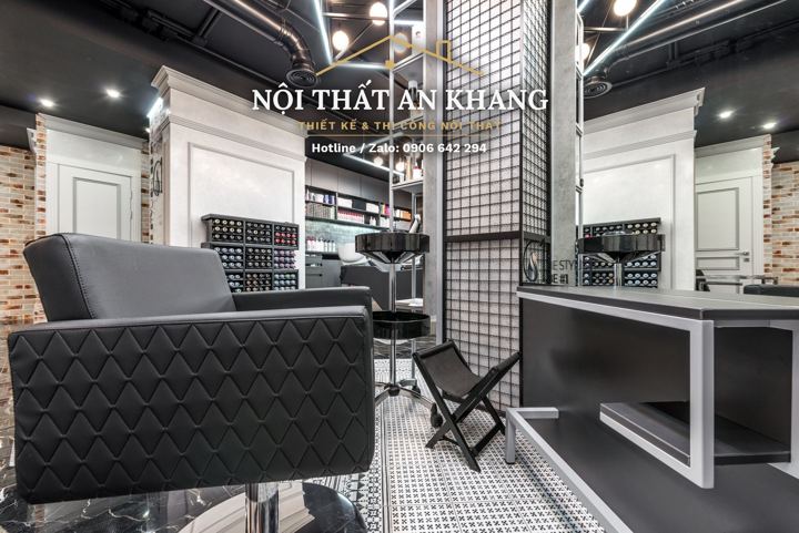 Salon làm đẹp – sảnh lễ tân & khu làm tóc – góc 9
