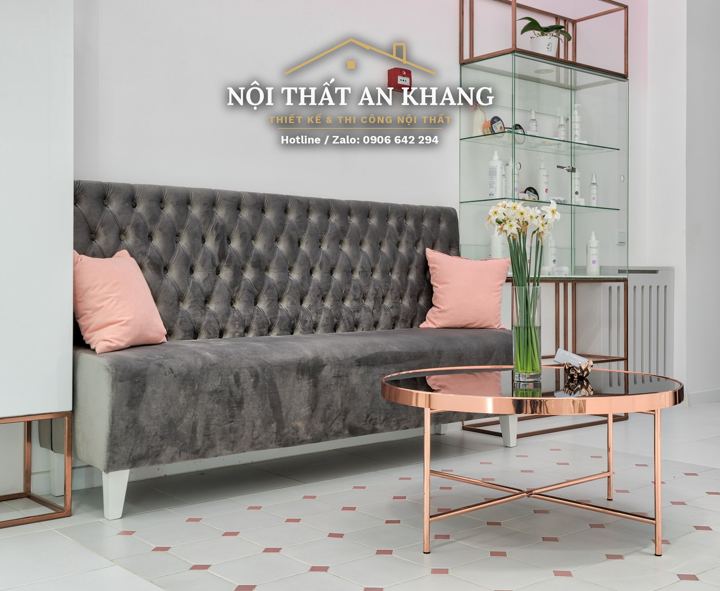 Spa tông hồng – sảnh đón & khu chờ – góc 10