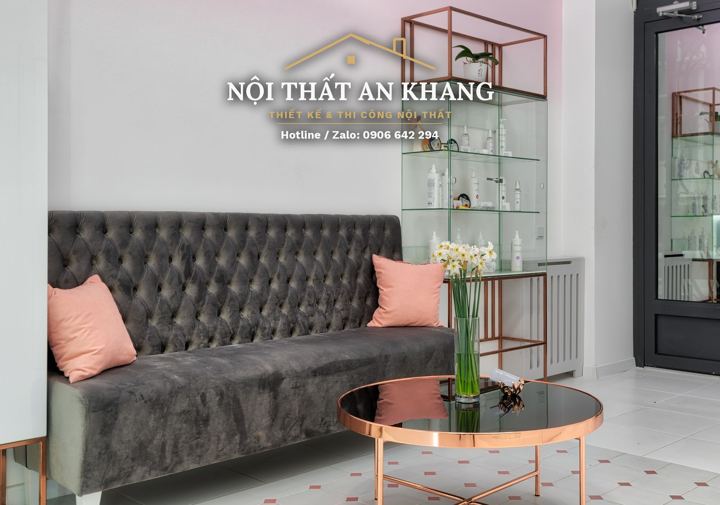 Spa tông hồng – sảnh đón & khu chờ – góc 5